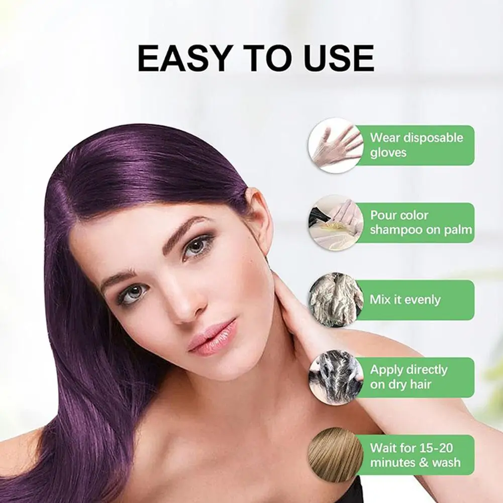 Hair Dye Coloring Shampoo 3 in - đánh giá và giá Hair Spray Color