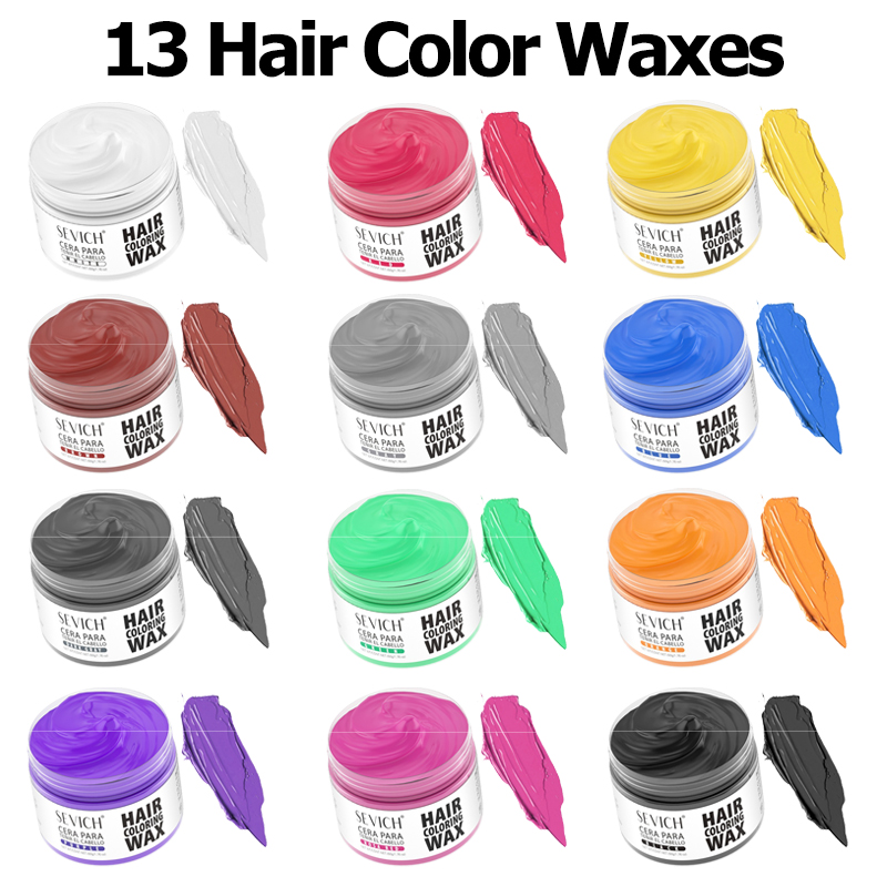 Hairs Dyed Mud Hair Colour Wax - đánh giá và giá Hair Spray Color