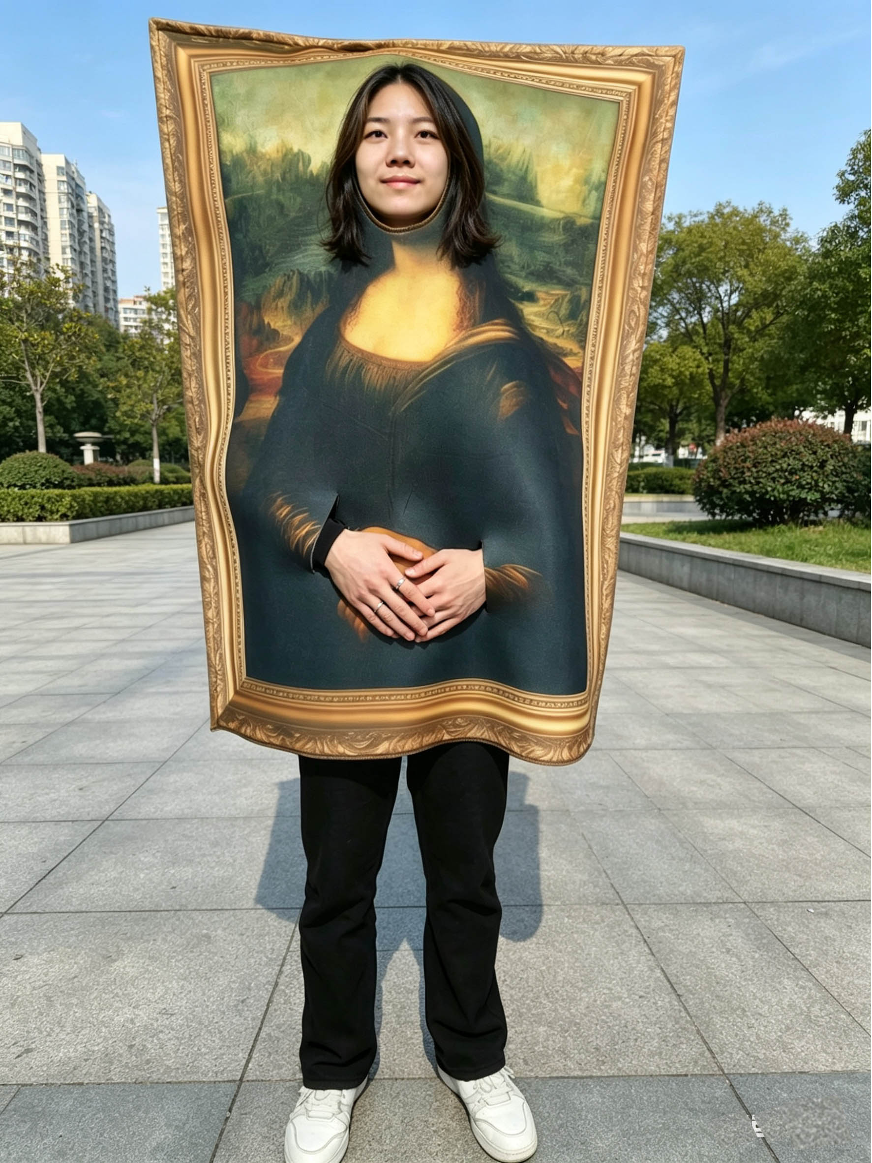 Halloween Mona Lisa Smile Cosp - đánh giá và giá Cosplay Prop Paint