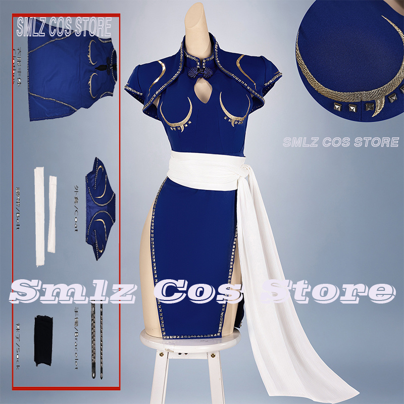 Blue Chun-Li Cosplay Costume A - đánh giá và giá Cosplay Prop Making